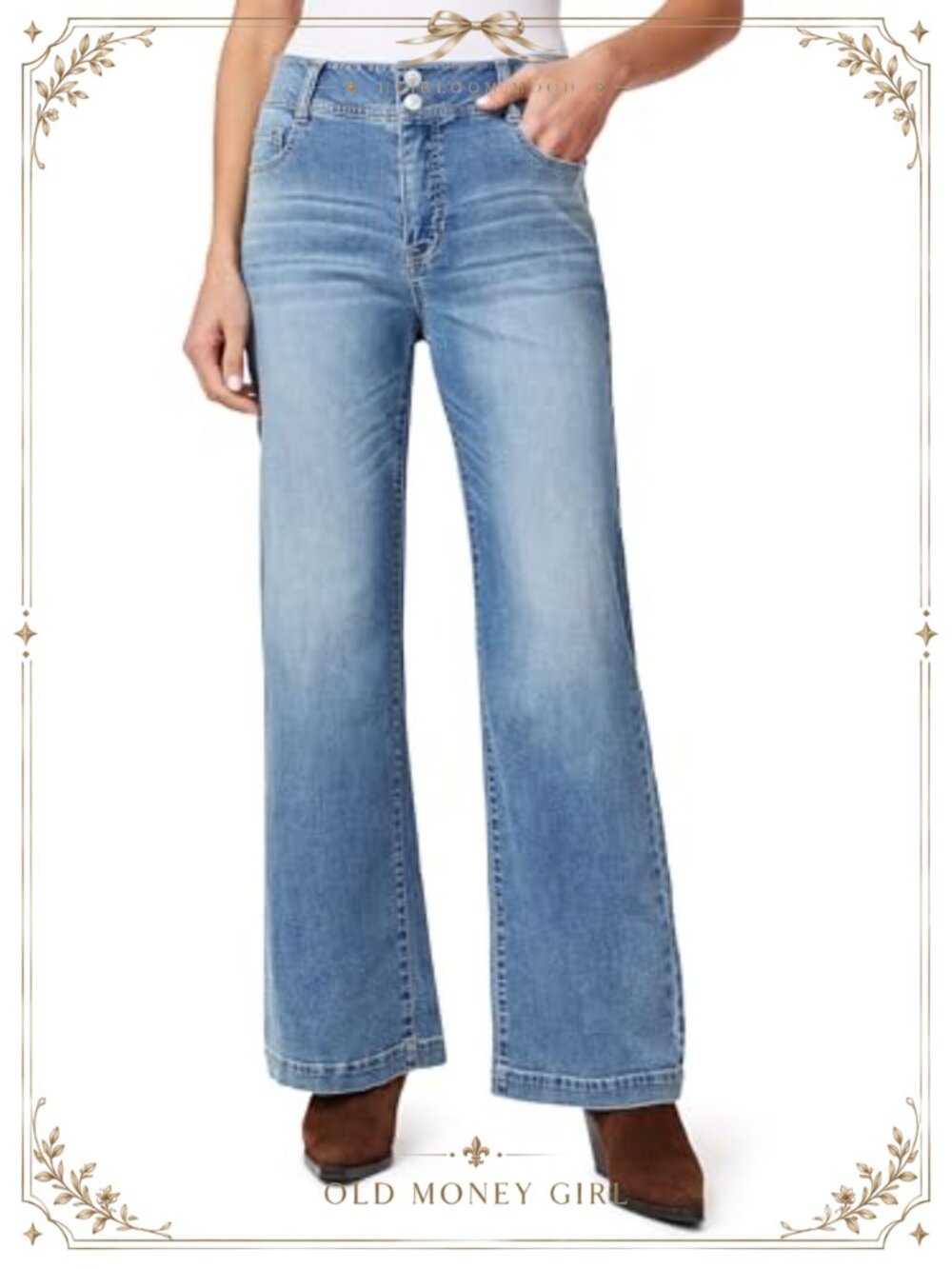 Womens Everbreeze Curvy High-Rise Relaxed Flare Jeans